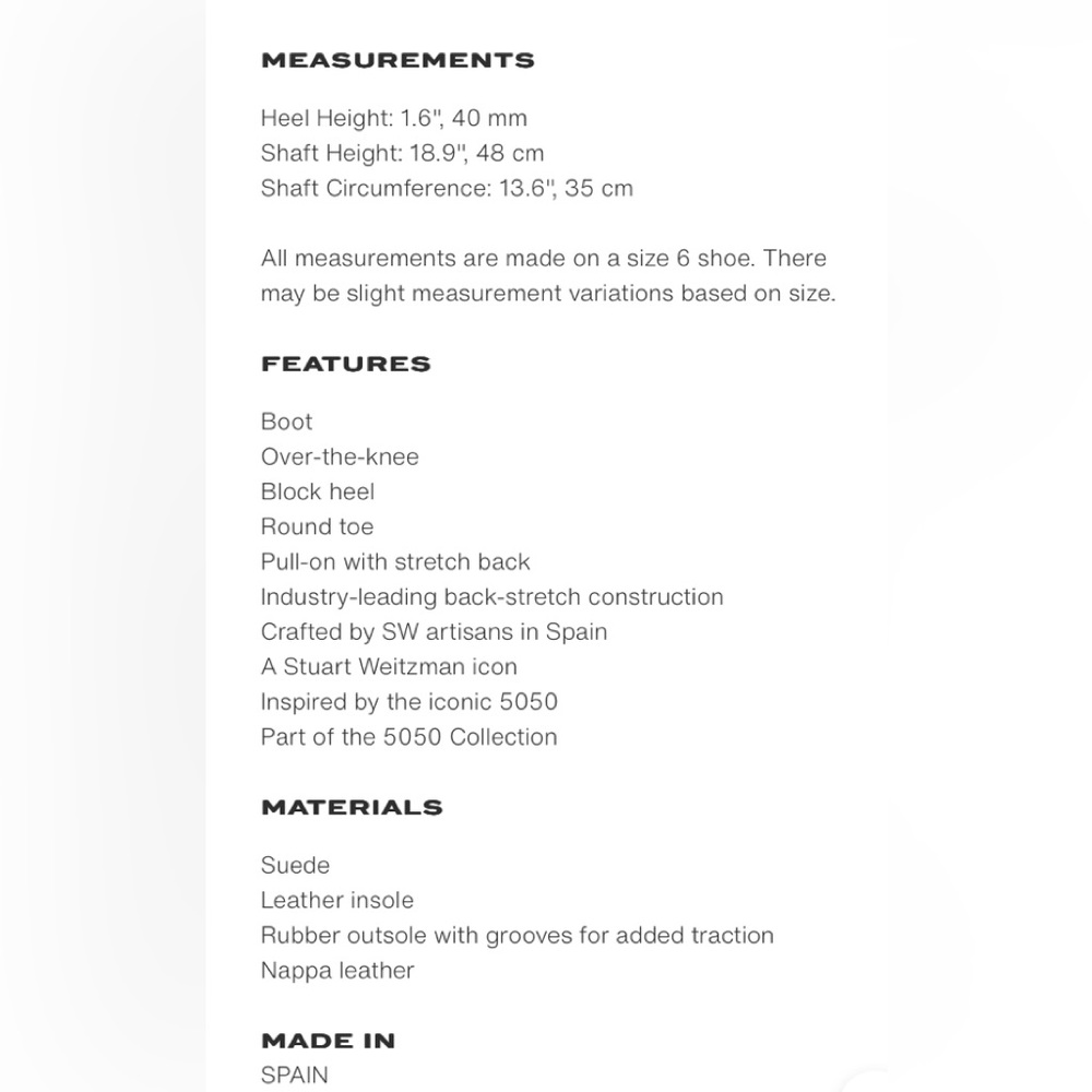 Stuart Weitzman Reserve Boot Size 6.5 - image 5